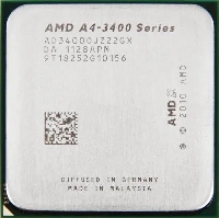 FM1 AMD A4-3400 (2700 MHz;GPU Type: Radeon HD 6410D)
