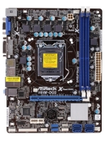 ASRock H61M; 2xDDR3; VGA; HDMI; DVI