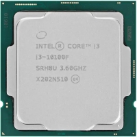 Процессор Intel Core i3-10100F; LGA 1200; 4x3.6GHz; 65W; tray