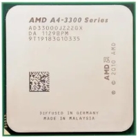A4-3300; 2x3.4GHz (max 2.5GHz); socket FM1; Radeon HD 6410D; 65W