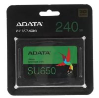 240GB; SSD; 2.5; ADATA SU650; 520/450MB/s; TBW 140Tb; IOPS 40000/75000; [ASU650SS-240GT-R]