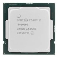 Процессор Intel Core i3-10100; LGA 1200; 4x3.6GHz; 65W; UHD630 (350-1100MHz), L2: 1MB, L3: 6MB, 14nm, 65W [CM8070104291317 SRH3N]