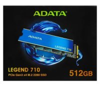 512GB; SSD; M.2; ADATA LEGEND 710; 2400/1800MB/s; TBW 260Tb; IOPS 180000/150000; [ALEG-710-512GCS]