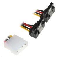 Кабель питания 2xSATA (от разъема Molex (IDE)  блока питания), 15см Exegate [EX138935RUS]