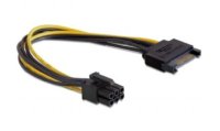 Разветвитель питания Cablexpert CC-PSU-SATA, SATA->PCI-Express 6pin, для подключения в/к PCI-Е (6pin) к б/п ATX [CC-PSU-SATA]