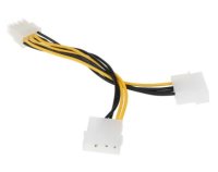 Разветвитель питания Gembird CC-PSU-81, 2хMolex->PCI-Express 8pin, для подключения в/к PCI-Е (8pin) к б/п ATX [CC-PSU-81]