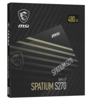 480GB; SSD; 2.5; MSI SPATIUM S270; 500/450MB/s; TBW 250Tb; IOPS 55000/80000; [S78-440E350-P83]