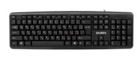 Клавиатура SVEN KB-S230 чёрная (104кл, каб. 2м) [SV-018399]