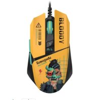 Мышь A4Tech Bloody W63 Max Renegade желтый/рисунок оптическая (120000dpi) USB
