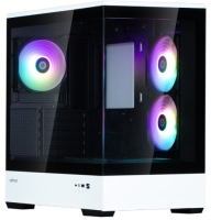 Компьютерный корпус ZALMAN P30 BW, MATX, BLACK/WHITE, WINDOW, 2x3.5", 3x2.5", 1xUSB TYPE-C, 1xUSB3.0, SIDE 2x120mm ARGB, REAR 1x120mm ARGB