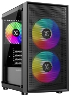 Корпус XASTRA A305M 3FRGB Black (A305M-2FC14F-1FC12F) mATX/Mesh/ tempered glass / 2x140mm + 1x120mm FRGB fans