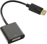 Кабель-переходник DisplayPort-DVI-D ExeGate EX-A-DPM-DVIF-0.15 (20M/29F, 0,15м, позолоченные контакты) [EX294676RUS]