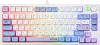 Игровая клавиатура проводная Defender Novis GK-318 RU,бел/гол,80кн+FN,радуж,1.5м [45318]