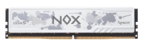 Оперативная память Apacer Nox, DDR5, 16GB (1x16 GB), 6000 MHz, CL40, радиатор, белый