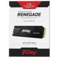 Накопитель SSD Kingston Fury Renegade, 1Tb, PCIe 4.0 x4, M.2 2280, NVMe, R/W 7300/6000, с радиатором [SFYRSK/1000G]