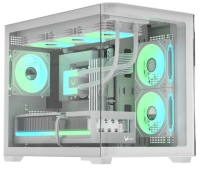 Корпус Formula Crystal U2M Floe белый без БП mATX 1xUSB3.0 audio bott PSU [CRYSTAL U2M FLOE WHITE]