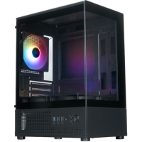 Корпус XASTRA Q300M 3FRGB Black (Q300M-3FC12F) mATX/Aquarium/Screewless/ 3x120mm FRGB FC fans