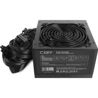 Блок питания CBR PSU-ATX600-12GM ATX 600W 80+ Bronze, APFC, 0.6mm, 20+4pin, 1*8-pin(4+4P), 2*6+2pin, 6*SATA, 4*IDE, 12cm fan, черный