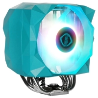 Кулер для процессора Iceberg Thermal IceSLEET X5; ARGB; 120x120мм; тепловые трубки: 5x6мм; 36 дБ; 160Вт; [ICESLEETX5-00A] бирюзовый