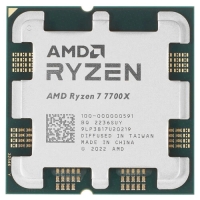 Процессор AMD Ryzen 7 7700X (100-000000591) (Soc-AM5/4.5/5.4GHz/8C/16T/32Mb/105W/Tray)