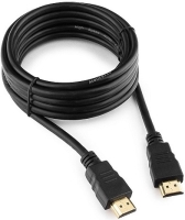 Кабель Cablexpert HDMI CC-HDMI4-10, 19M/19M, v2.0, медь, позол.разъемы, экран, 3м, черный, пакет
